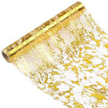 Gold Mesh Table Runner 11x197 Inch Metallic Wedding & Holiday Decor