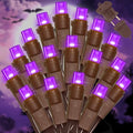 Purple Halloween String Lights 21.6FT 100 LED Waterproof Connectable Indoor Outdoor