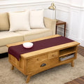 Solino Home Burgundy Linen Table Runner 14x60 Hemstitch Handcrafted