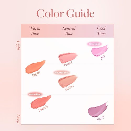 DEARDAHLIA Petal Blur Cream Blush (Mellow) - Soft-Blur Vegan Blush with Lightweight, Cloud Melting Texture, High-Pigment, Long-Lasting, Buildable, Cream to Powder Finish. Sensitive Skin Friendly. 4g