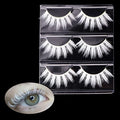 White False Eyelashes 3 Pairs Natural Fluffy Wispy for Cosplay & Special Occasions
