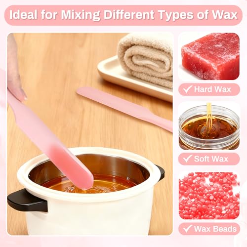 Reusable Silicone Wax Applicator Spatulas for Hair Removal & Beauty