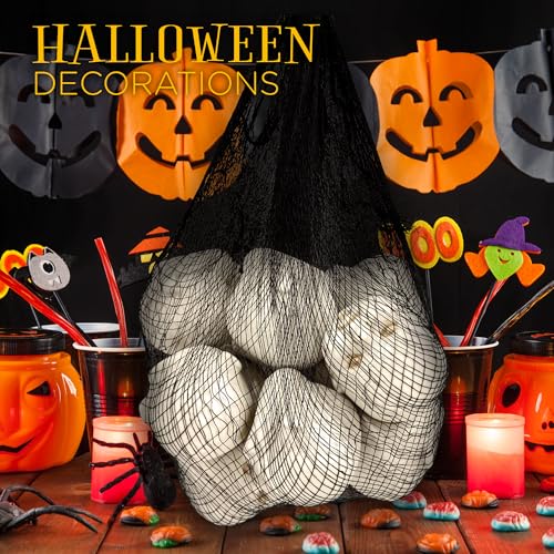 Halloween Creepy Doll Head Decorations - 12 Pcs Hanging Plastic Skulls for Haunted House & Spooky Decor