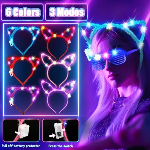 269PCS Glow in the Dark Party Supplies Kit for Kids & Adults - Neon Party Favors