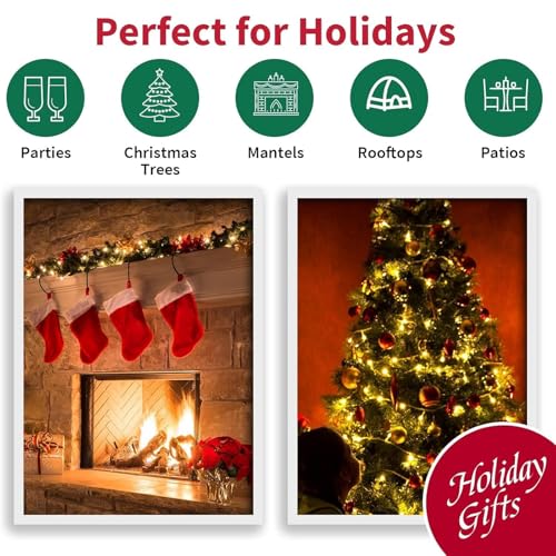 Christmas Fairy String Lights 165ft Warm White 500 LED 16 Modes Indoor Outdoor