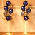 Balloon Column Stand Kit with LED Lights - Blue, 2 Sets for Parties