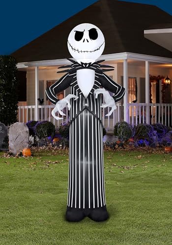 10ft Inflatable Halloween Decoration - Jack Skellington Ghostly Design