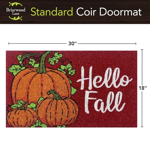 Coir Doormat 30x18 Hello Fall Pumpkins - Briarwood Lane