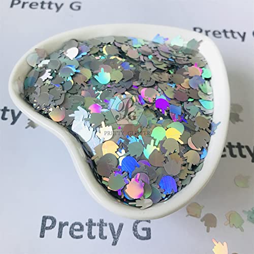Glitter Middle Finger Gestures Nail Art Decoration - 10g Pack - Variation LB100