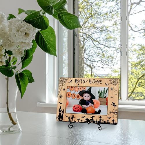 Halloween Autumn Photo Frame for Kids & Kids - 4x6 Pumpkin Fall Decor