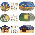 Christmas Nativity Ornaments Set - Religious Holiday Decorations for Tree & Crafts - 30 Pieces