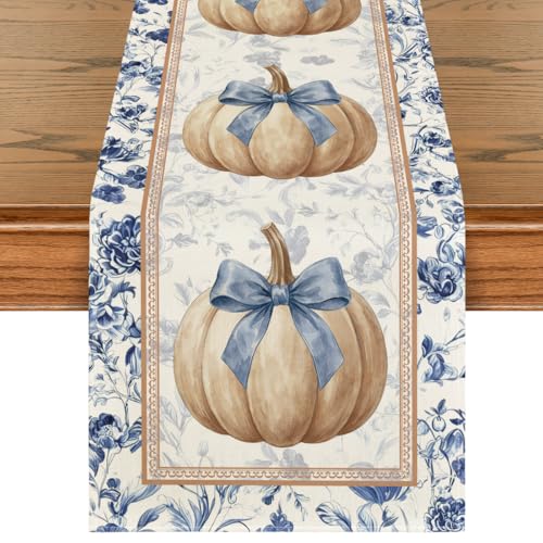 Artoid Mode 13x108 Inch Fall Table Runner Home Party Decor Beige