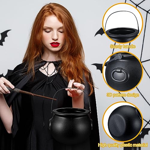 Halloween Cauldron Kit with Disco Balls Web Spiders Lights - Party Decor