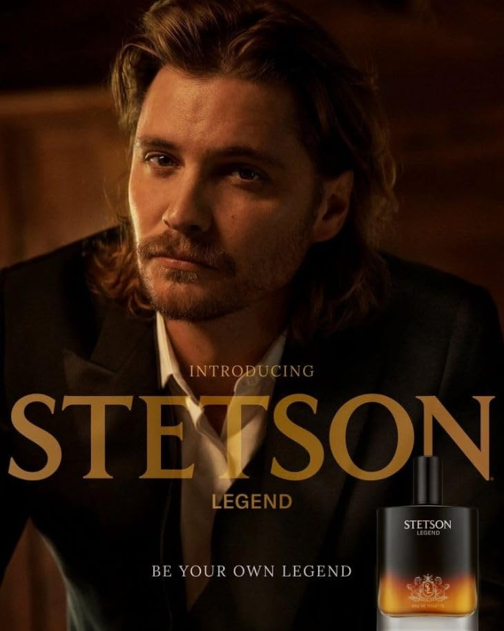 Stetson Black Cologne for Men - Woody & Spicy Fragrance with Sandalwood & Suede - 3.4 Fl Oz