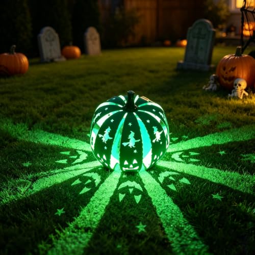 Halloween Pumpkin Iron Projection Lamp Shade - Waterproof Outdoor Yard Decor