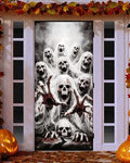 Halloween Door Cover Decor Ghost Skull Variation - Outdoor Haunted House Backdrop Sign