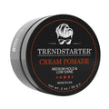 TRENDSTARTER Cream Pomade - Medium Hold, Low Shine, Water-Based - 2oz Travel Size Hair Styling Product