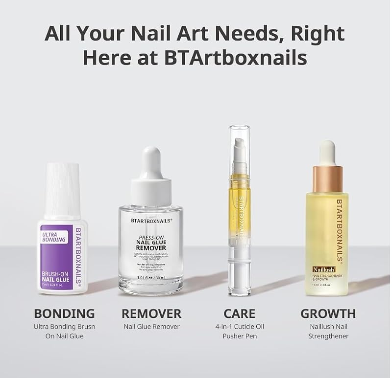 French Tip Press On Nails - Black Square Long Variant for Natural Look