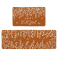 Pumpkin Fall Kitchen Mats Set of 2 - Non-Slip Decorative Floor Mats for Kitchen, Entryway