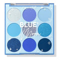 Blue Moon Eyeshadow Palette - Monochromatic Blue Makeup with Matte, Metallic & Duochrome Finishes