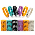 Halloween Rubber Bracelets Bulk Party Favors Wristbands - Set of 50