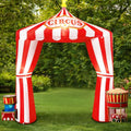 10ft Carnival Circus Inflatable Tent Arch with LED Lights - Party Decorations - Circus Inflatables Tent