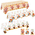 Thanksgiving Tablecloth 3 Pack 54x108 Inches Fall Plastic Disposable Table Covers - Thanksgiving Party Decorations - Thanksgiving Tablecloth Variation of THIS listing