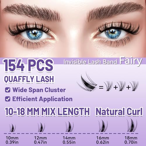 DIY Manga Lash Clusters 10-18mm Fairy Eyelash Extensions - DEM01