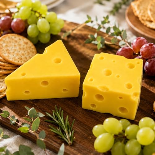 Resin Cheese Model Food Display Props - Miniature Cake & Cheese Set, Perfect for Photography & Dollhouses