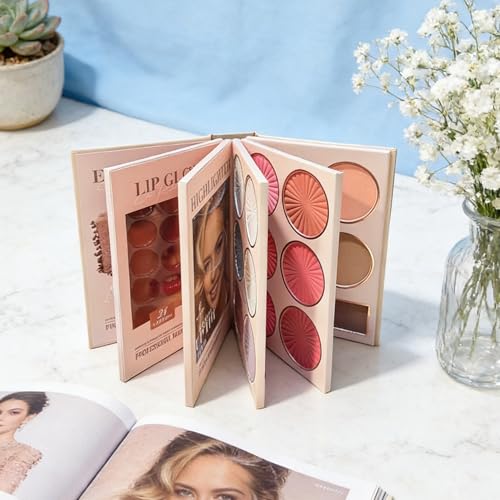 Daily Glamour 67-Color Foldable Makeup Palette - Face, Eyes & Lips Kit