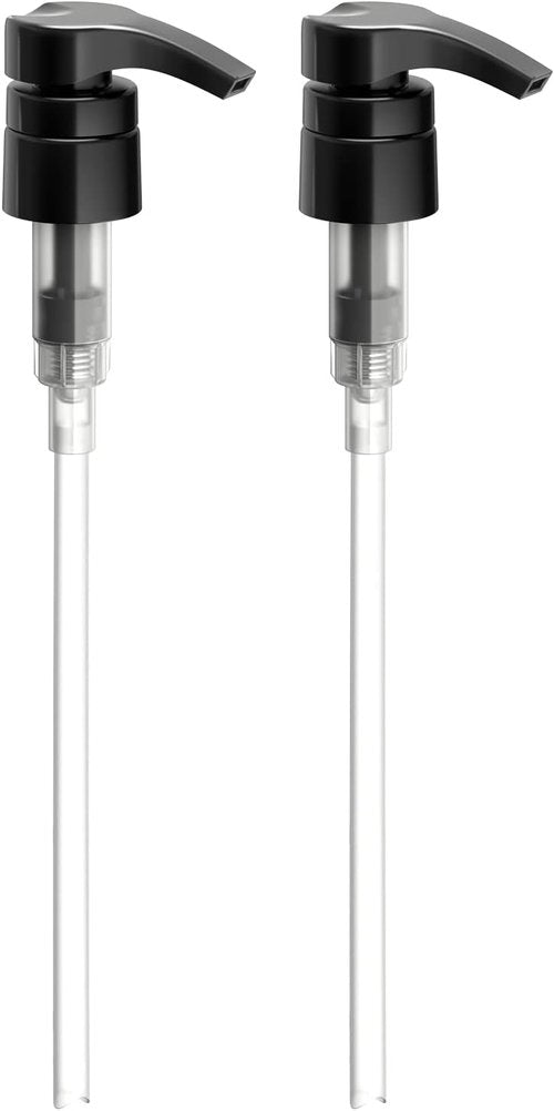 Salon Brand 33.8 oz Shampoo & Conditioner Pumps - 2-Pack Dispenser for 1-Inch Neck Bottles | Black