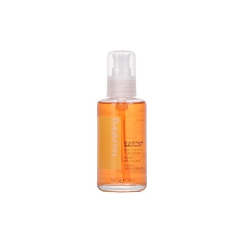 Fanola Restructuring Anti-Frizz Hair Serum - Liquid Crystals with Aloe Vera & Linseed Oil for Split End Repair - Strengthens & Detangles Curly, Frizzy Hair (3.38 Fl Oz)