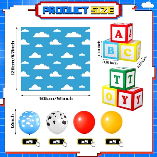 Halloween Car Decoration Kit with Banner, Balloons & Toy Boxes for Trunk or Treat