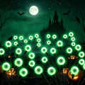 Outdoor Solar Eyeball Lights 4 Pack - Green Swaying Firefly Halloween Decor