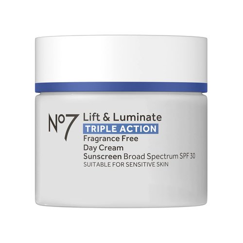 No7 Lift & Luminate Face Cream - Fragrance-Free Anti-Aging Moisturizer with SPF 30 - 1.69 Oz