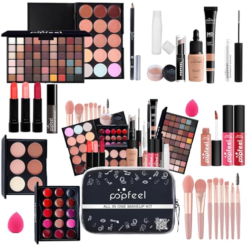 All-in-One Makeup Kit for Women - Eyeshadow, Lipstick, Foundation & More KIT019