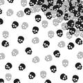 120pcs Skull Confetti - Gothic Table Scatter for Birthday and Wedding Decor