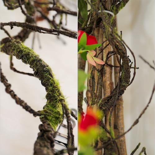 71in Faux Tree Branches Vines for Wall Decor - Flexible Moss Twigs