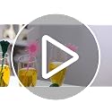 Pink and Green Party Drink Stirrers Set - Glitter Princess Crown & Witch Hat