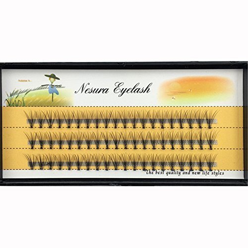False Eyelashes 10D Volume Clusters - Natural Long 10mm Handmade Lashes