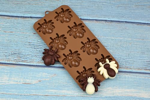 Halloween Spider Silicone Molds for Candy, Ice, Soap & Cupcake Decor - 2 Pack
