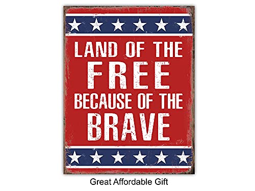 Patriotic USA Wall Art - American Flag Poster for Home & Office Decor