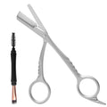 Diesisa Eyebrow Trimmer Scissors: Eyebrow Trimmer For Men with Comb - Eyebrow Scissors - with Double-headed Eyebrow Brush - Stainless Steel Beauty Tool for Women