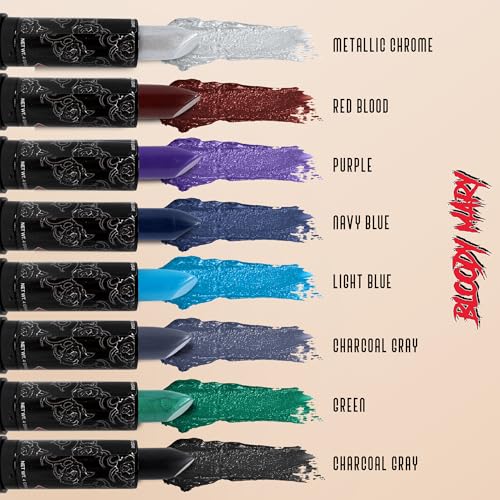 Black Blood Lipstick - Gothic Halloween Long Lasting Lipstick - Eccentric Makeup