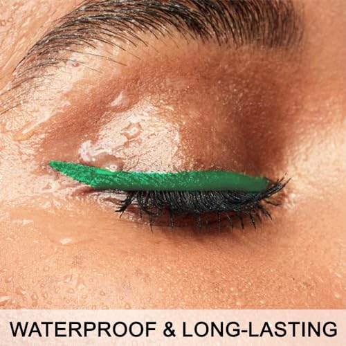 Waterproof Liquid Eyeliner Set - 12 Bright Colors, Long Lasting & Smudge-Proof