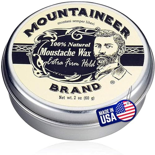 Mustache Wax Extra Firm Hold Unscented | Natural Beard & Facial Hair Styling Balm - 2oz