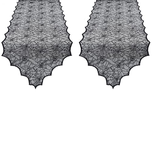 Halloween Table Runner Set - 2 Pack 18x72 Inches Decorative Table Linens