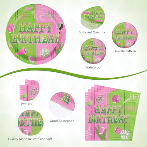 Pink-Green School Birthday Party Decorations Set - Serves 24 - Princess & Witch Theme