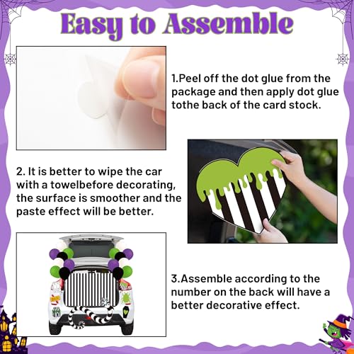 Halloween Beetle Car Decorations Kit for Trunk or Treat and SUV