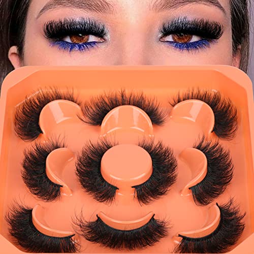 Full Volume Faux Mink False Eyelashes 18mm Thick Natural Look - Thick Volume P1